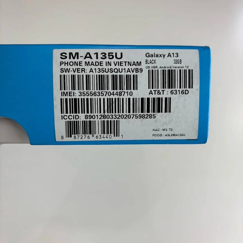 NWT galaxy a13 SM-A135U black 32gb  sealed in box locked Att network